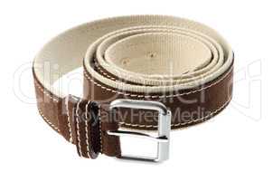 Brown men's belt
