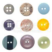 Set of sewing buttons