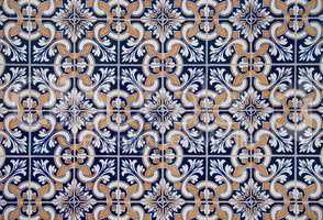 Traditional Portuguese glazed tiles