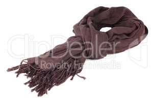 Warm scarf in brown