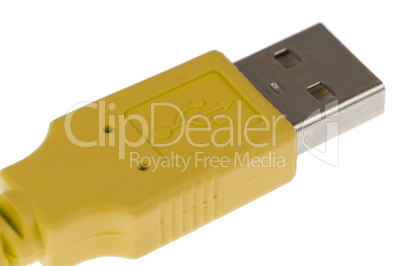 Yellow Computer USB 2.0 cable