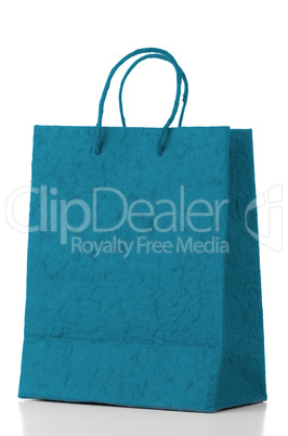 Blue  paper bag