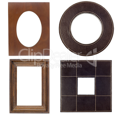 Four antique picture frames