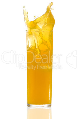 Orange juice splash Orange juice splash