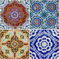 Vintage ceramic tiles