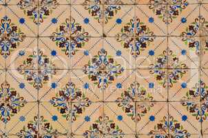 Traditional Portuguese glazed tiles