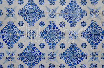 Blue pattern detail