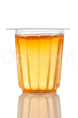 Orange gelatin cup