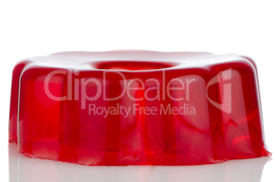 Delicious red gelatin