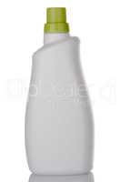 White detergent plastic bottle