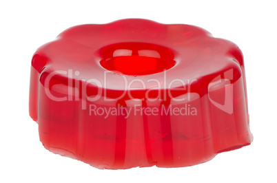 Delicious red gelatin