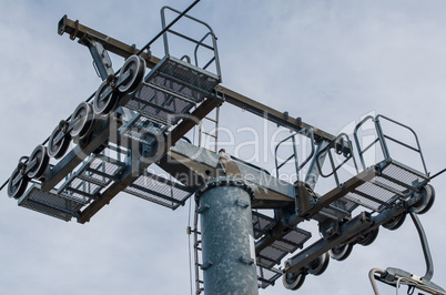 Mast of a chairlift