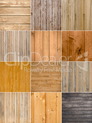 Set of 12 wood background