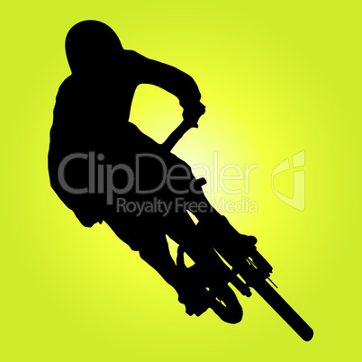 Mountain biker