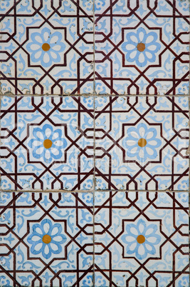 Traditional colored decorative tiles