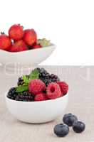 Bowl of berries fruits