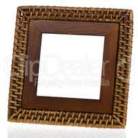 Bamboo weave picture frame