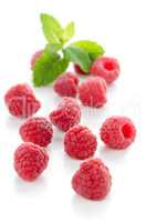 Ripe red raspberry