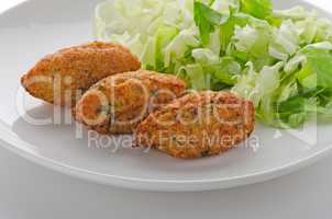 Fried breaded cod fish