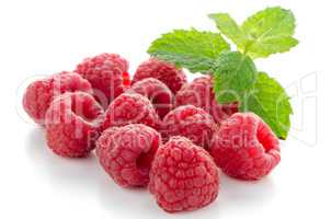 Ripe red raspberry