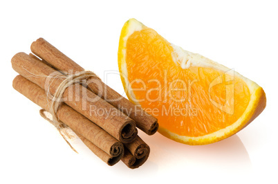 One orange fruit segment