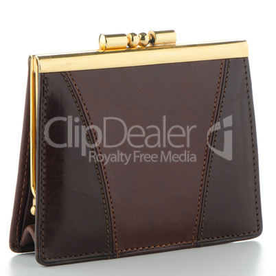 Brown leather Purse