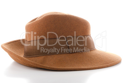 Brown vintage hat