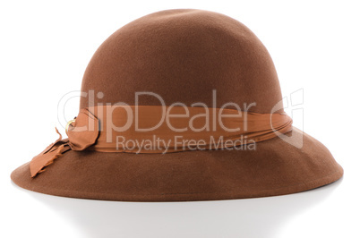 Brown vintage hat