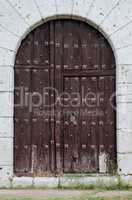 Old wooden door