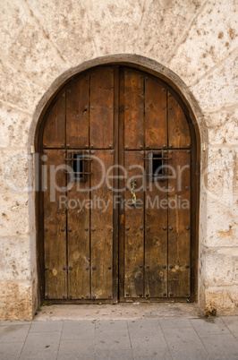 Old wooden door