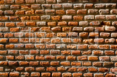 Red brick wall texture