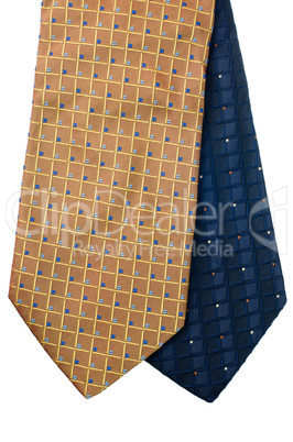 Closeup of two ties