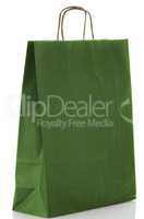 Green  paper bag