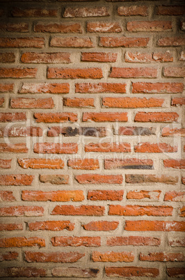 Orange brick wall