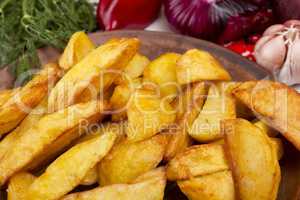 Potatoes fried in lard