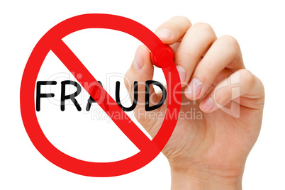 Fraud Prohibition Sign Concept