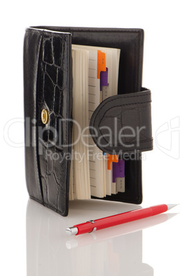 Leather notebook