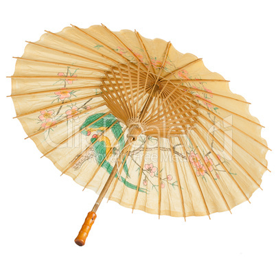 Oriental umbrella isolated