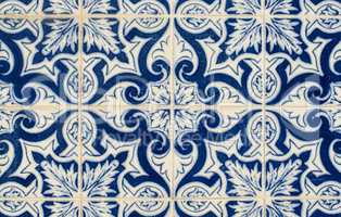 Traditional Portuguese glazed tiles