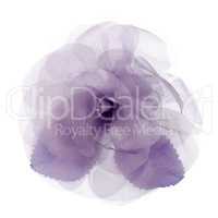 Purple fabric flower
