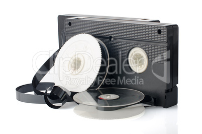 Two videotapes and reel