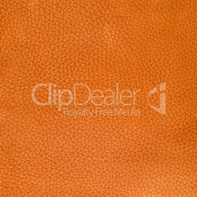 Orange leather texture closeup