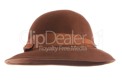 Brown vintage hat