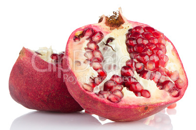 Ripe pomegranate fruit