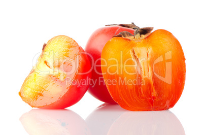 Ripe persimmons