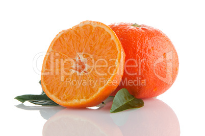 Fresh orange mandarins