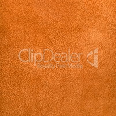 Orange leather texture closeup