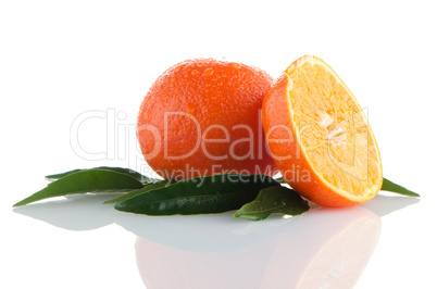 Fresh orange mandarins