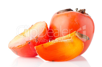 Ripe persimmons