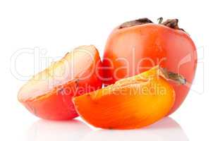 Ripe persimmons